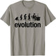 Human Evolution Of Man Geek Gamer Funny Computer IT Nerd T-Shirt - T-Shirt | Sand