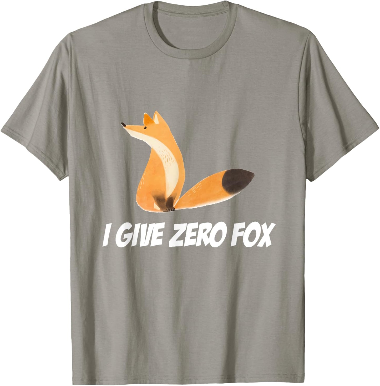 I Give Zero Fox | For Fox Sake Funny Fox T-Shirt - T-Shirt | Sand