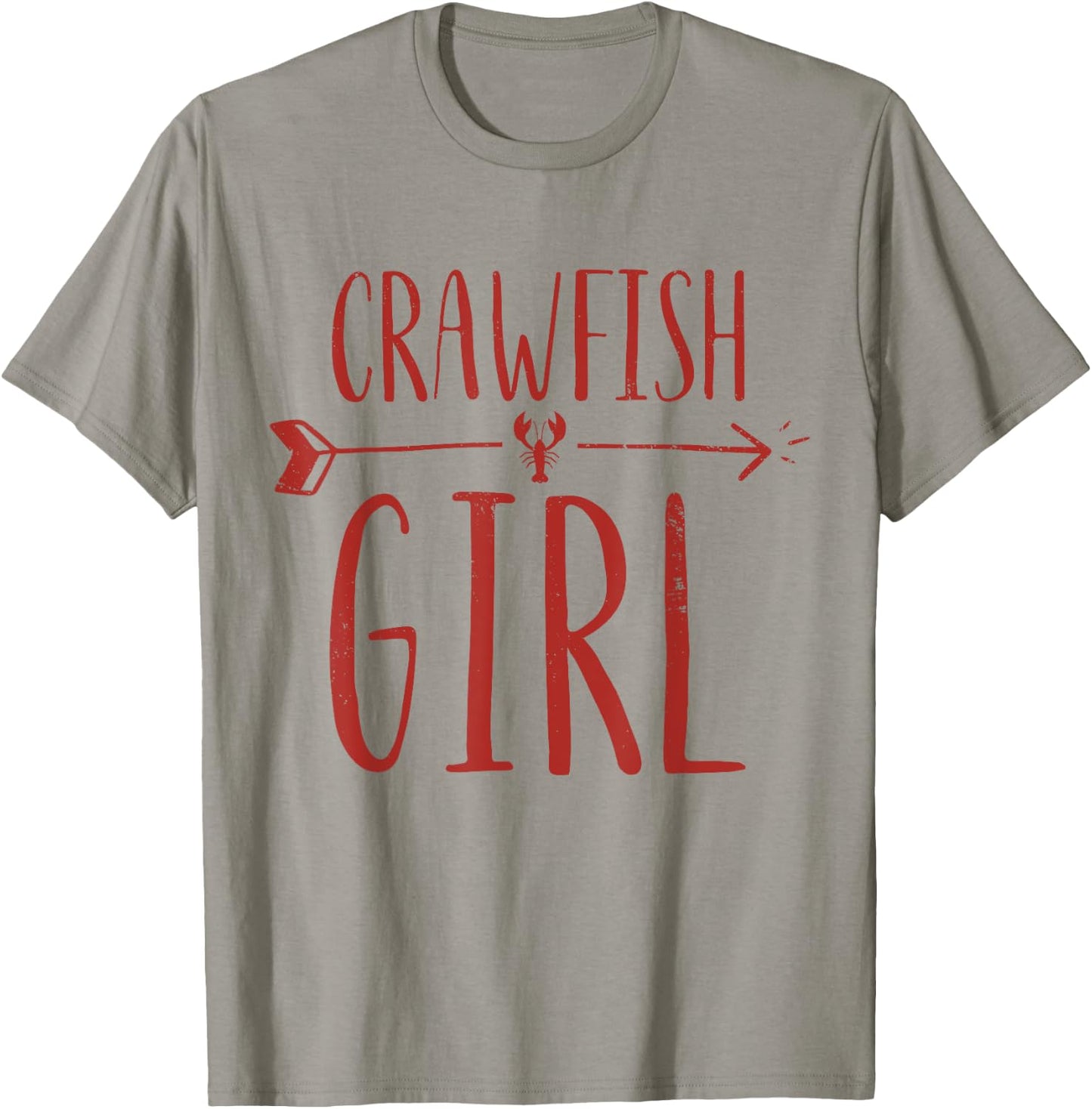 Crawfish Girl Funny Women's Crawfish Boil Party Shirt - Red T-Shirt - T-Shirt | Sand