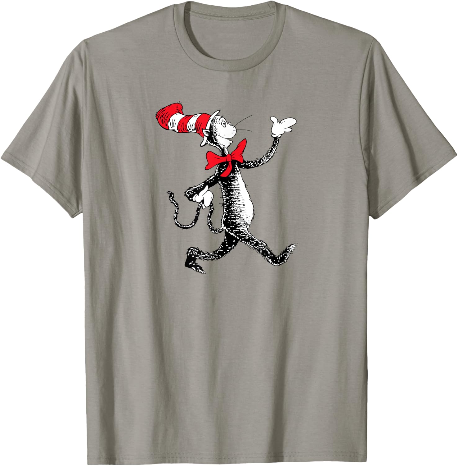 Dr. Seuss Strolling Cat T-Shirt - T-Shirt | Sand