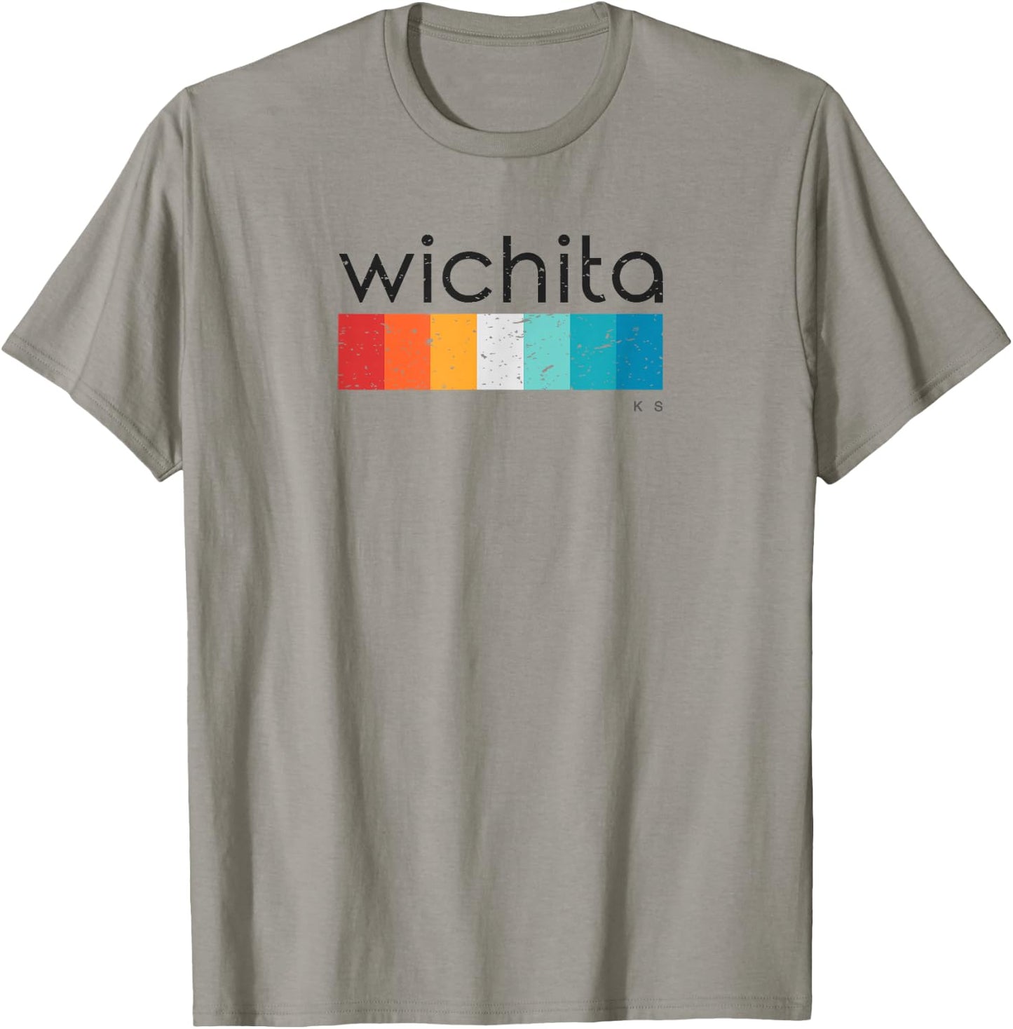 Vintage Wichita KS Retro Design T-Shirt - T-Shirt | Sand