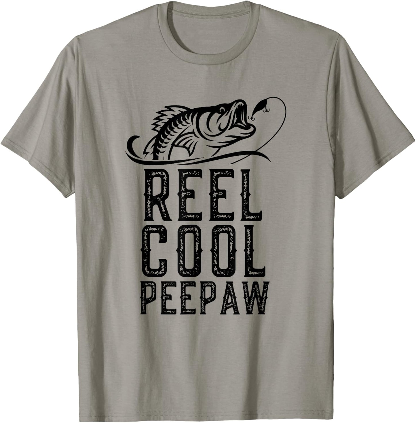 Reel Cool PeePaw Fishing Fisherman Grandpa Retro Pee-Paw T-Shirt - T-Shirt | Sand