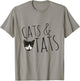 Cat Snugg Cats & Tats Cat Tattoo Lover T-Shirt - T-Shirt | Sand