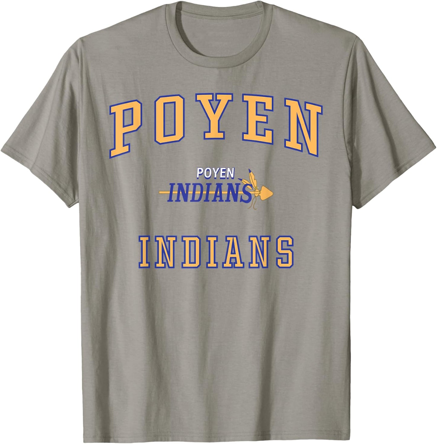Poyen High School Indians C1 T-Shirt - T-Shirt | Sand