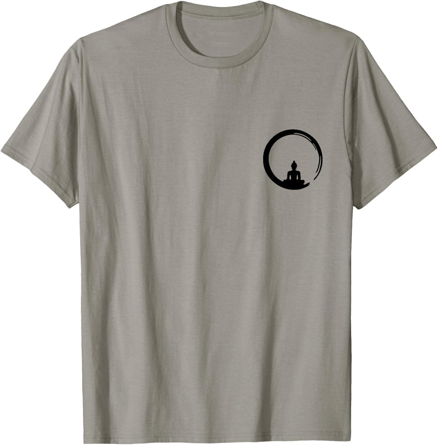 Enso, Zen, Circle, Buddha Meditation Japan Calligraphy Yoga T-Shirt - T-Shirt | Sand