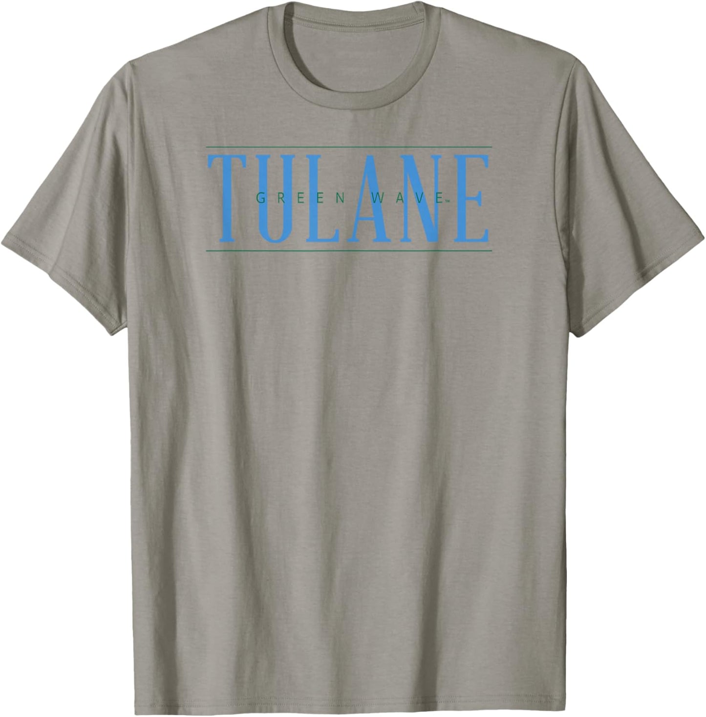 Tulane Green Wave Psychic Gray Officially Licensed T-Shirt - T-Shirt | Sand