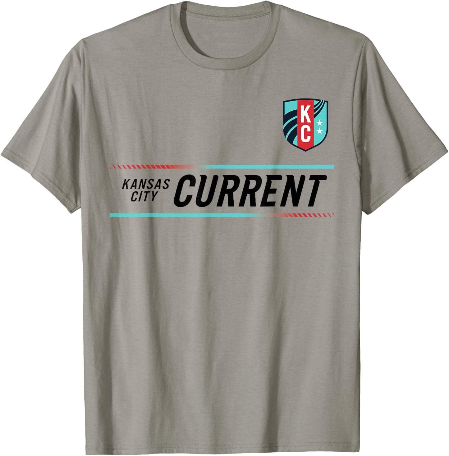 Officially Licensed Kansas City Current Soccer NWSL Apparel T-Shirt - T-Shirt | Sand
