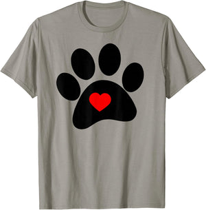 Dog Paw Print Shirt T-Shirt - T-Shirt | Sand