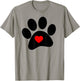 Dog Paw Print Shirt T-Shirt - T-Shirt | Sand