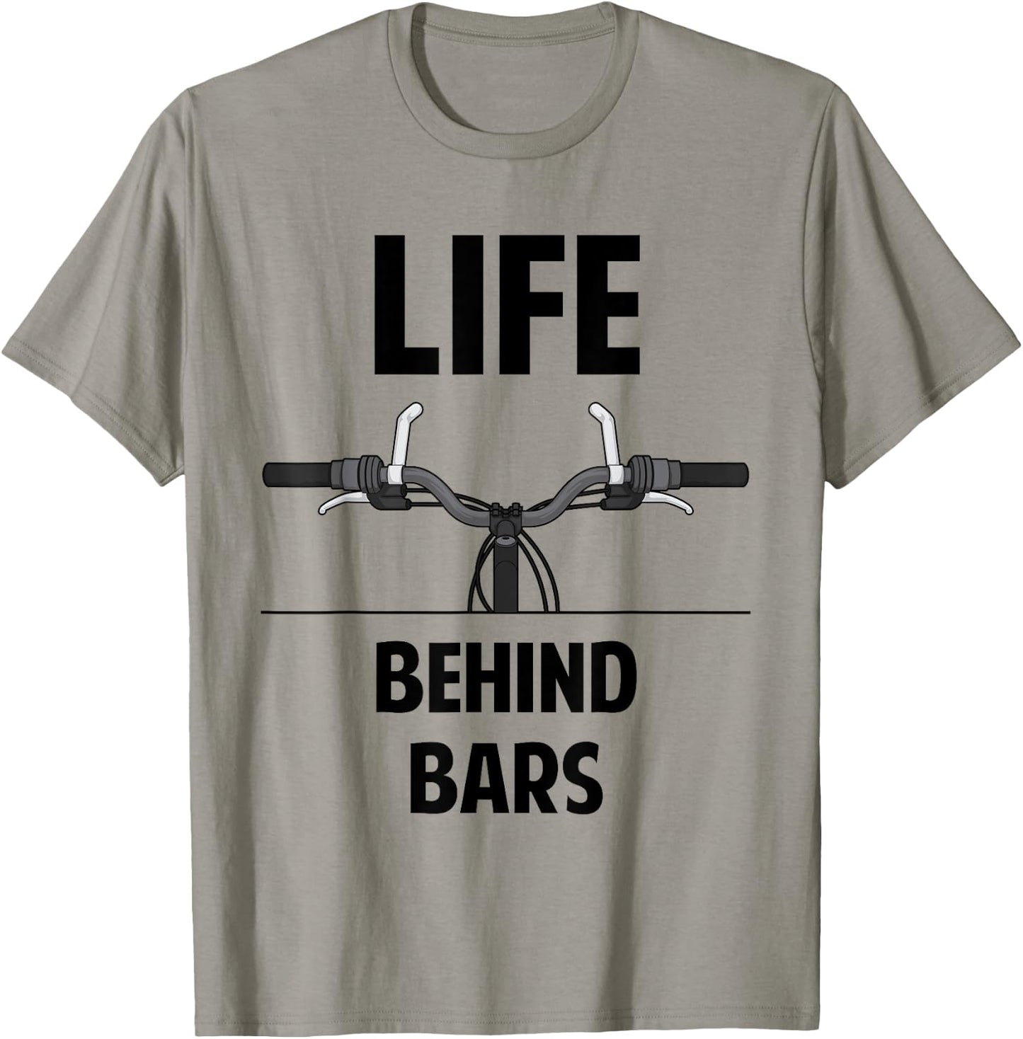 Life Behind Bars Funny Bike T-Shirt - T-Shirt | Sand