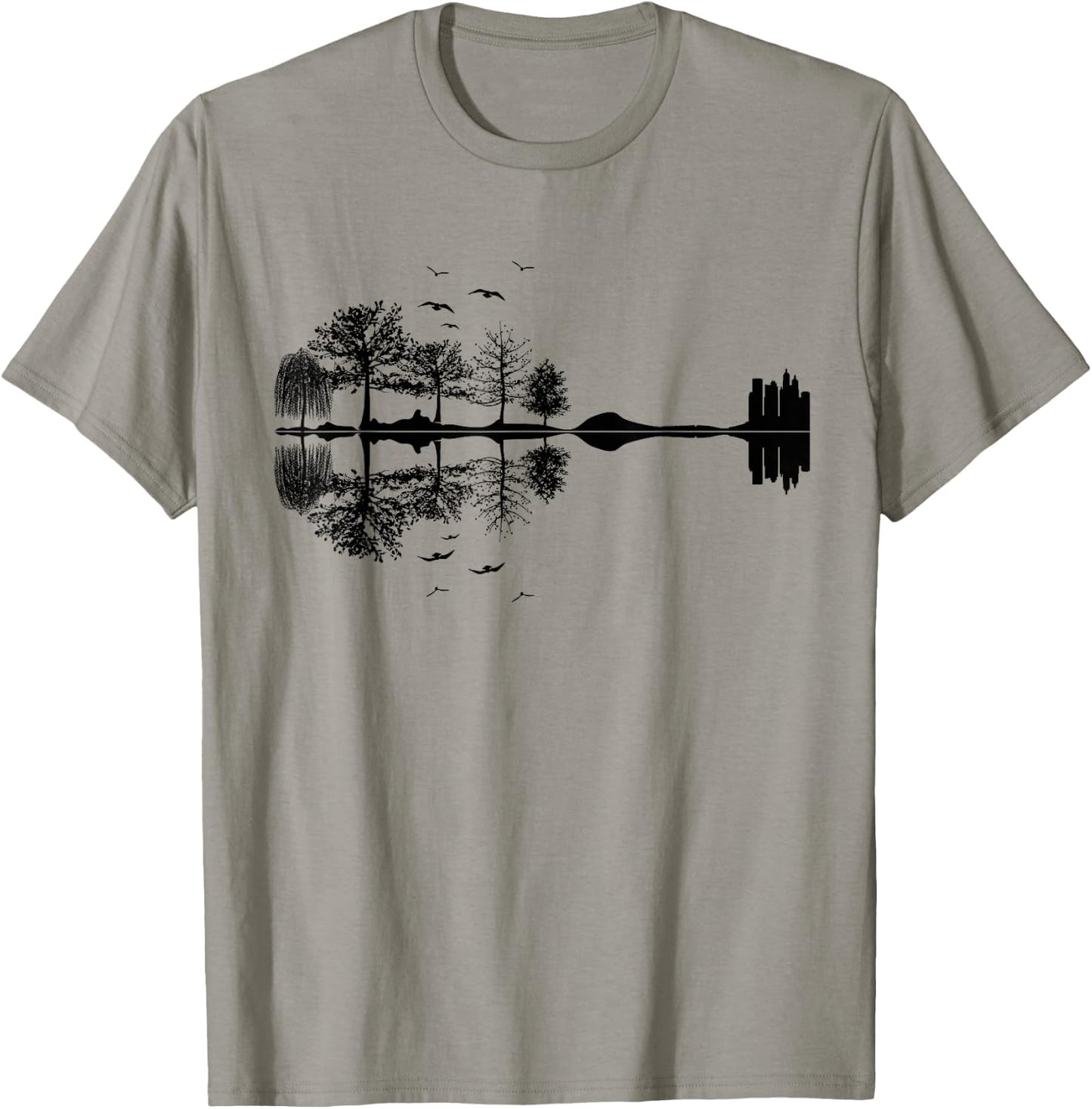 Nature Guitar Shirt | Cute Music Environment Lovers Gift T-Shirt - T-Shirt | Sand