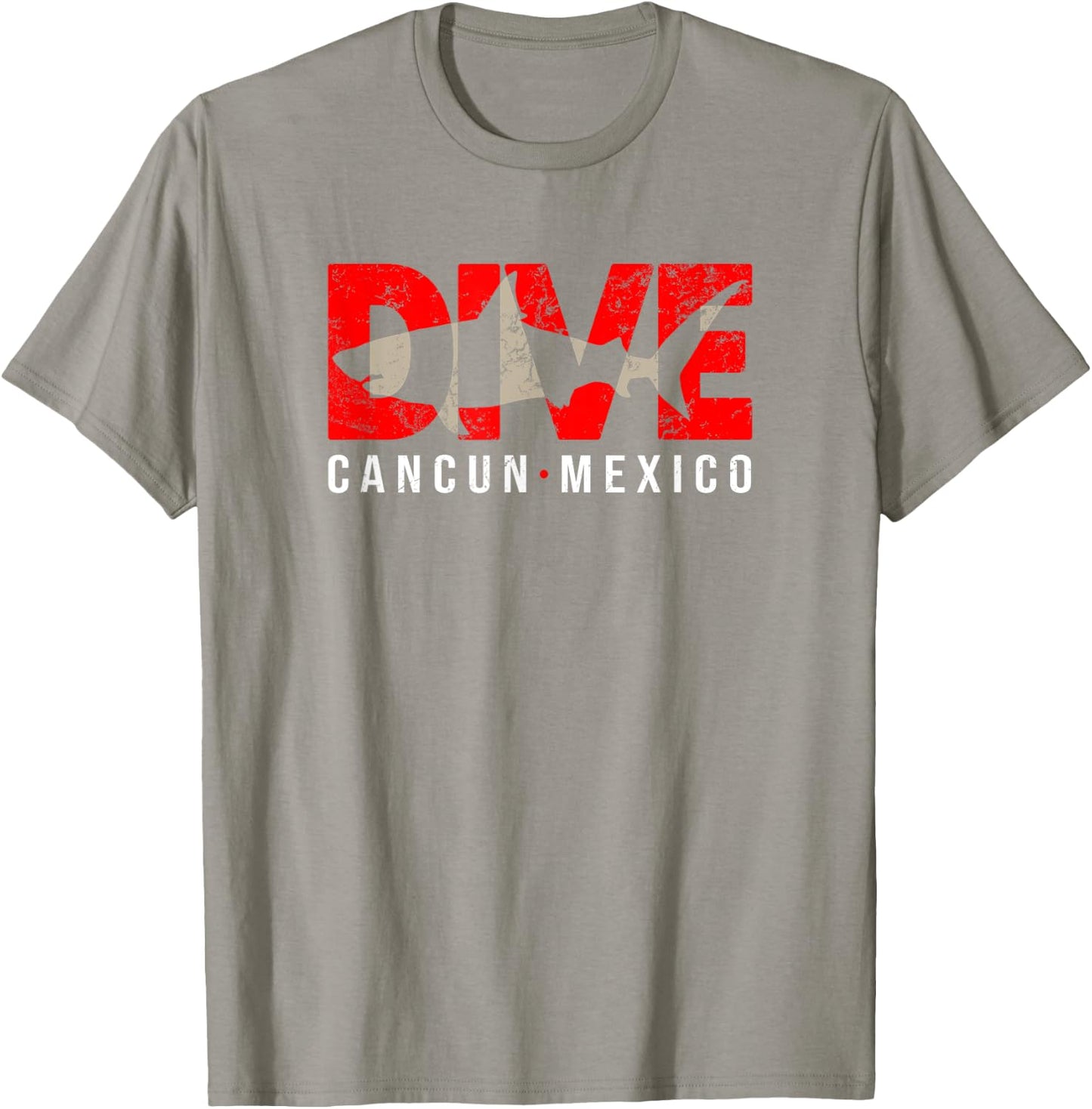 DIVE Cancun Mexico SCUBA DIVING Shark T-Shirt - T-Shirt | Sand