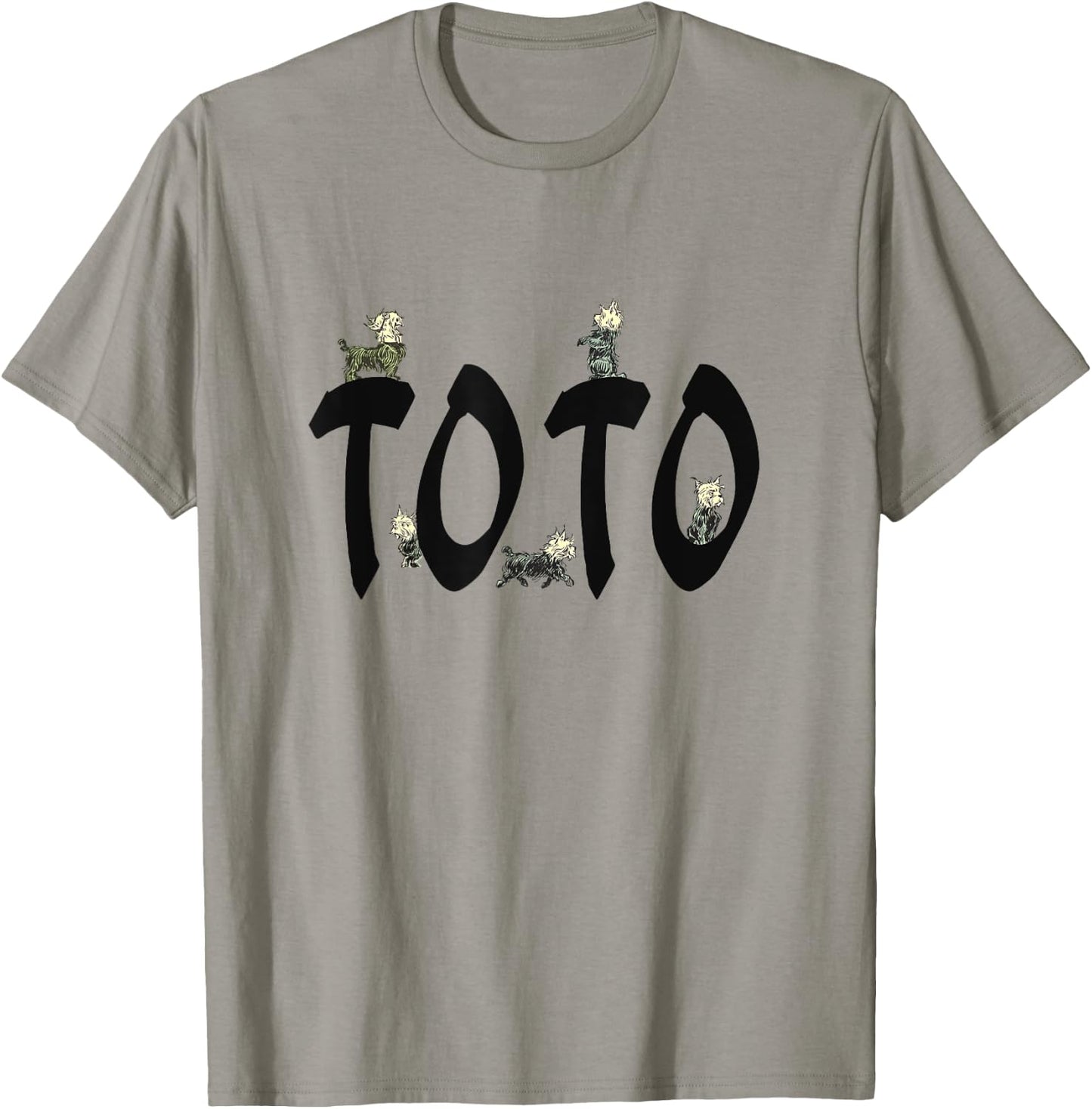 Toto Wizard of Oz, Cute Smart Famous Cairn Terrier Dog Art T-Shirt - T-Shirt | Sand