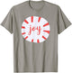 Joy - Peppermint Christmas T-Shirt - T-Shirt | Sand