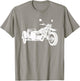 Sidecar Motorcycle Shirt | Vintage 3-Wheel Motorbike T-Shirt - T-Shirt | Sand