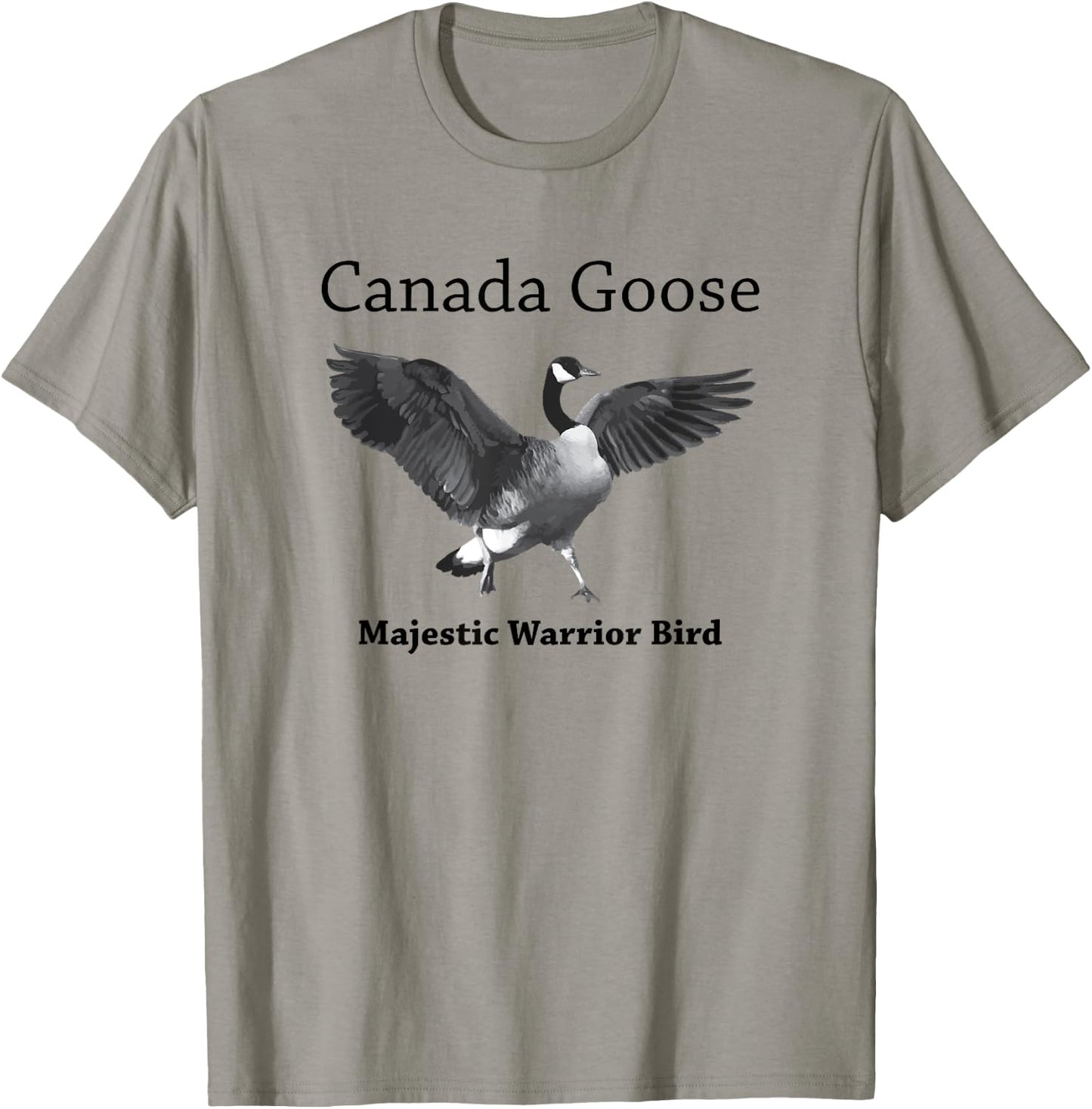 Proud Canadian Goose Majestic Warrior Bird T-Shirt - T-Shirt | Sand