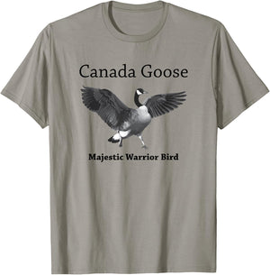 Proud Canadian Goose Majestic Warrior Bird T-Shirt - T-Shirt | Sand