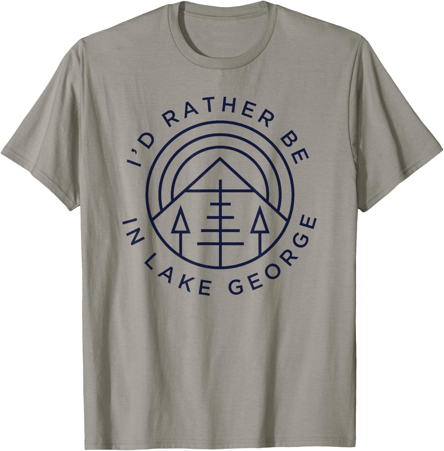 Lake George NY Shirt - I'd Rather Be In Lake George T-Shirt - T-Shirt | Sand