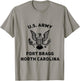 U.S Army Fort Bragg North Carolina Support T-Shirt - T-Shirt | Sand