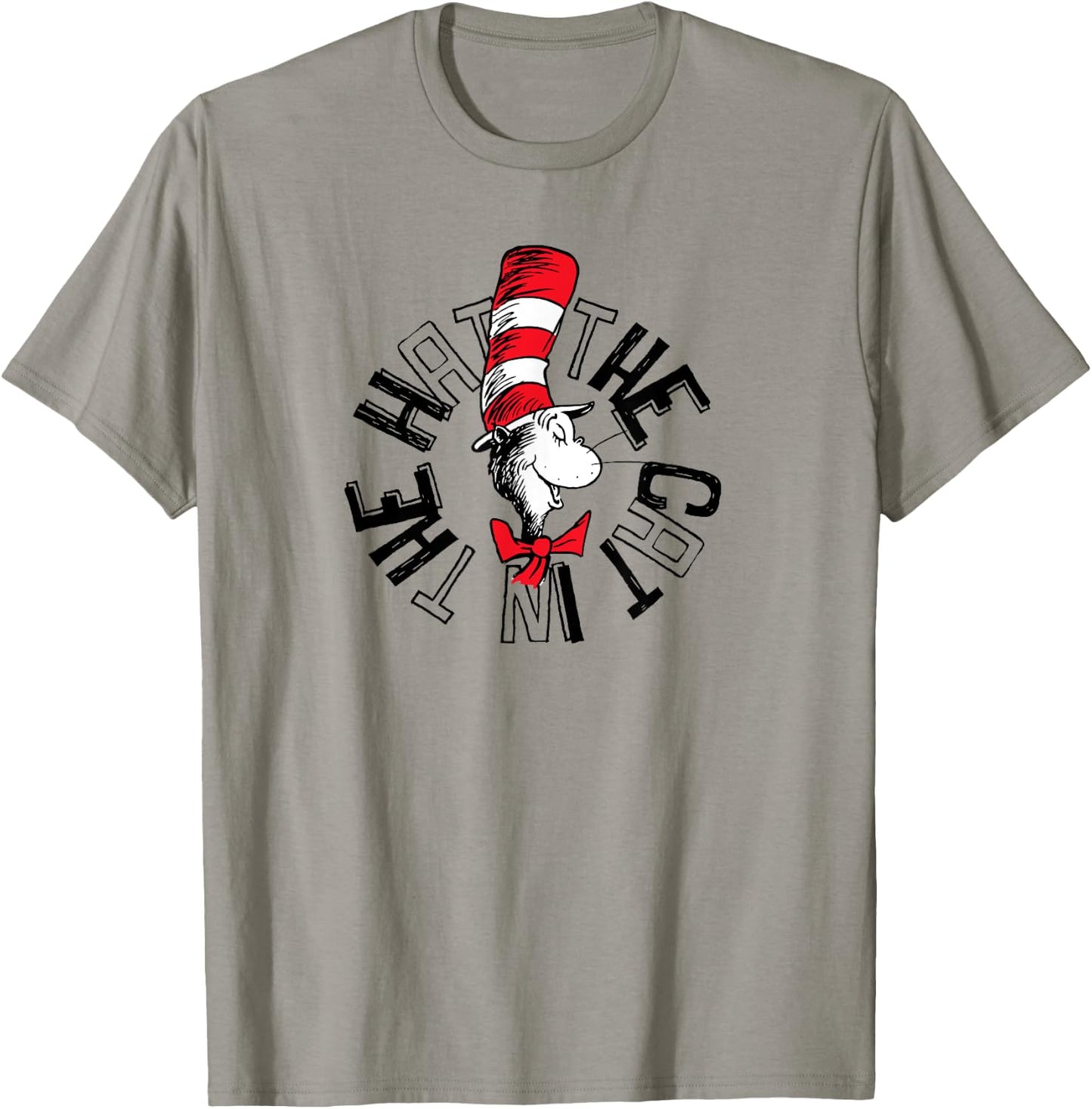 Dr. Seuss The Cat in the Hat Circle T-Shirt - T-Shirt | Sand