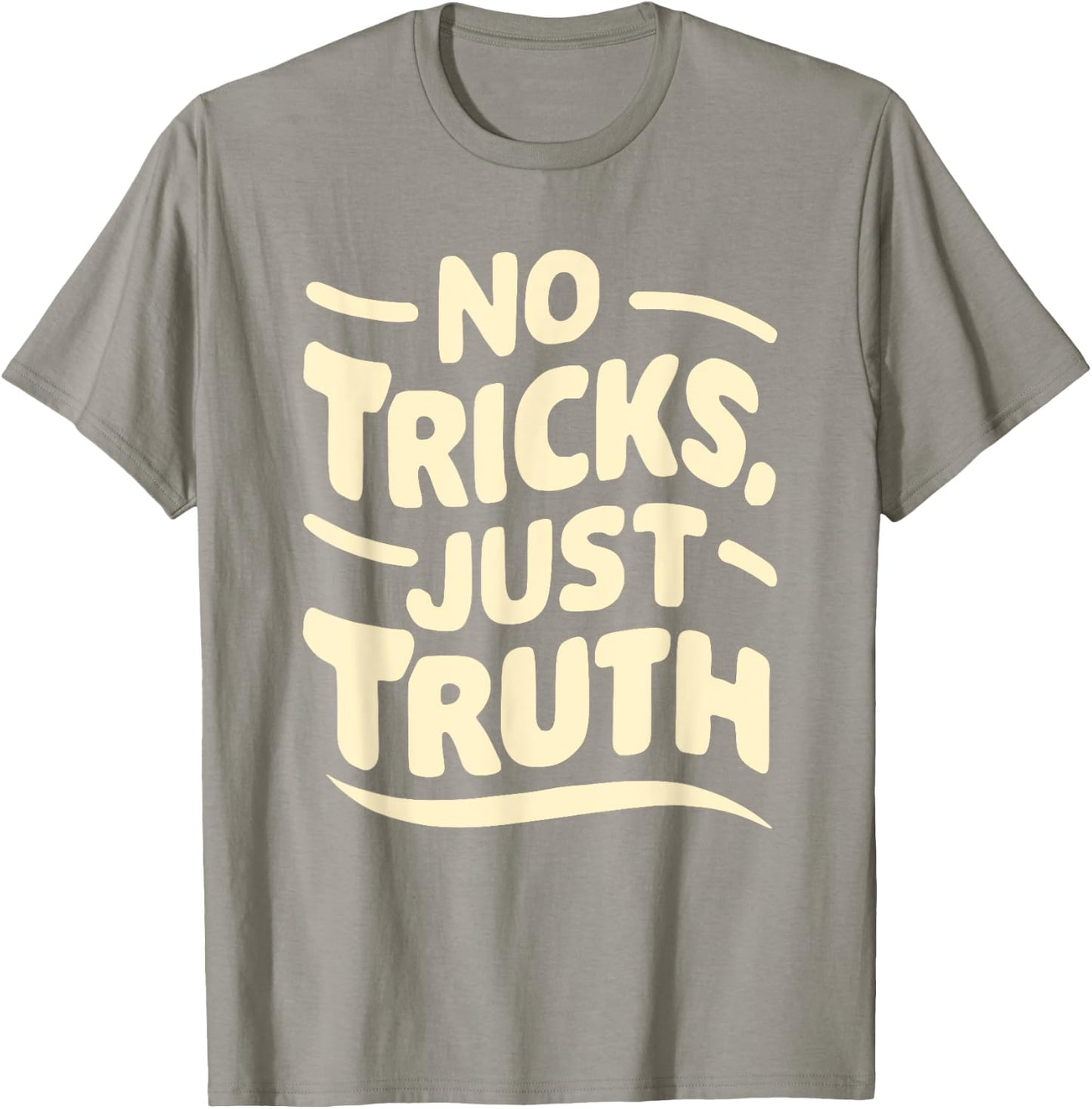 No Tricks, Just Truth Christian Statement Anti Halloween T-Shirt - T-Shirt | Sand