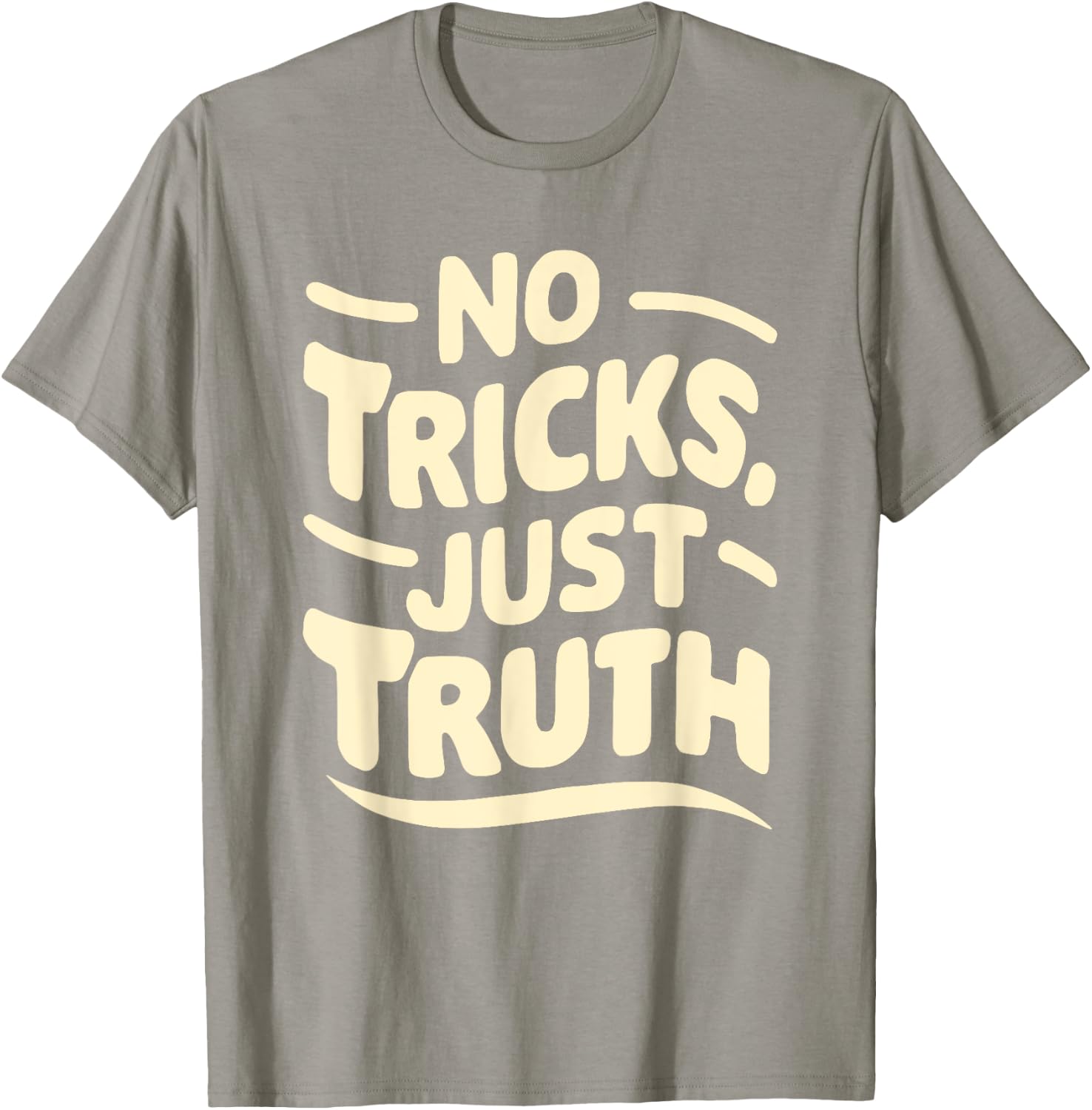 No Tricks, Just Truth Christian Statement Anti Halloween T-Shirt - T-Shirt | Sand