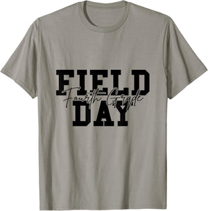 Field Day 2026 Fourth Grade School Teacher Kids White T-Shirt - T-Shirt | Sand