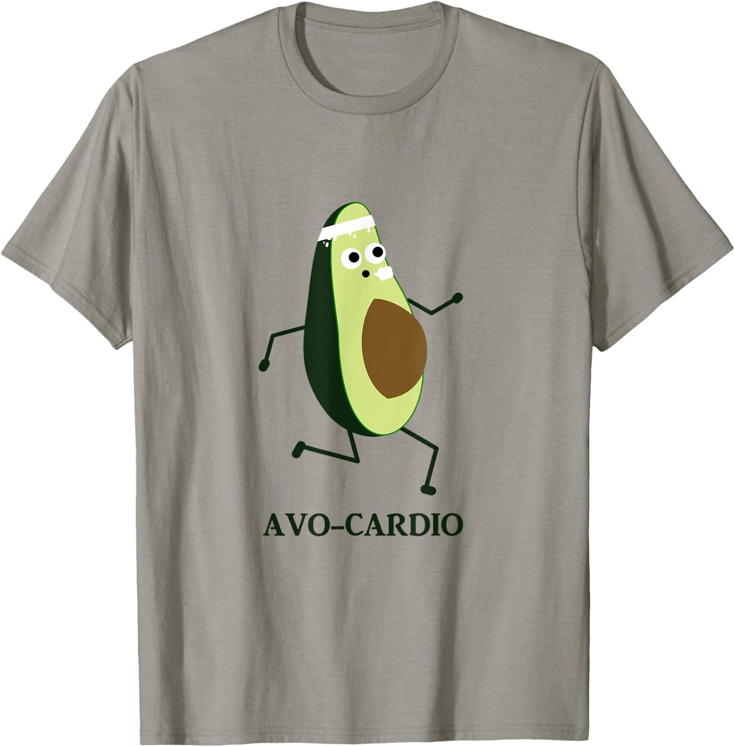 Avocardio - Running Avocado Men Women T Shirt T-Shirt - T-Shirt | Sand