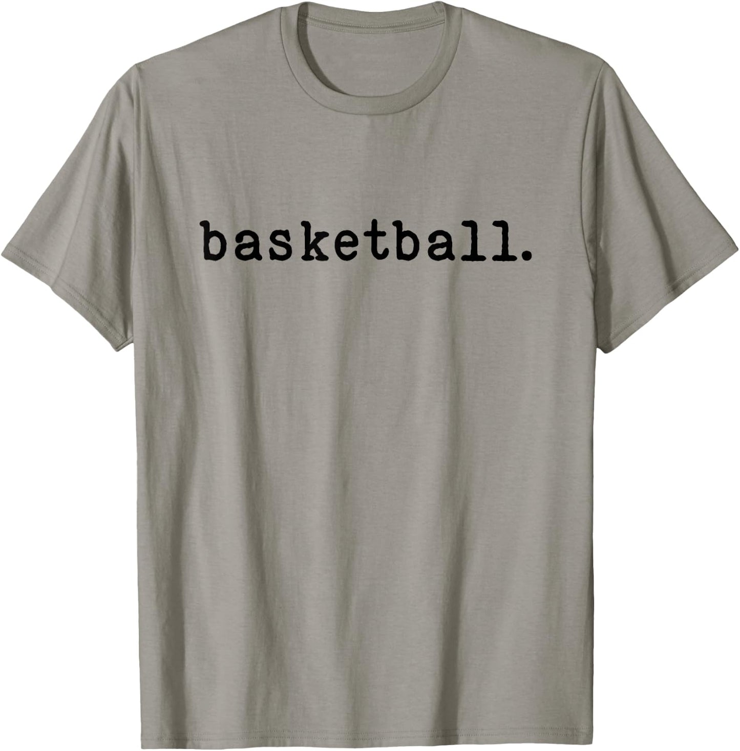 Basketball Enthusiast Minimalist Sports T-Shirt - T-Shirt | Sand