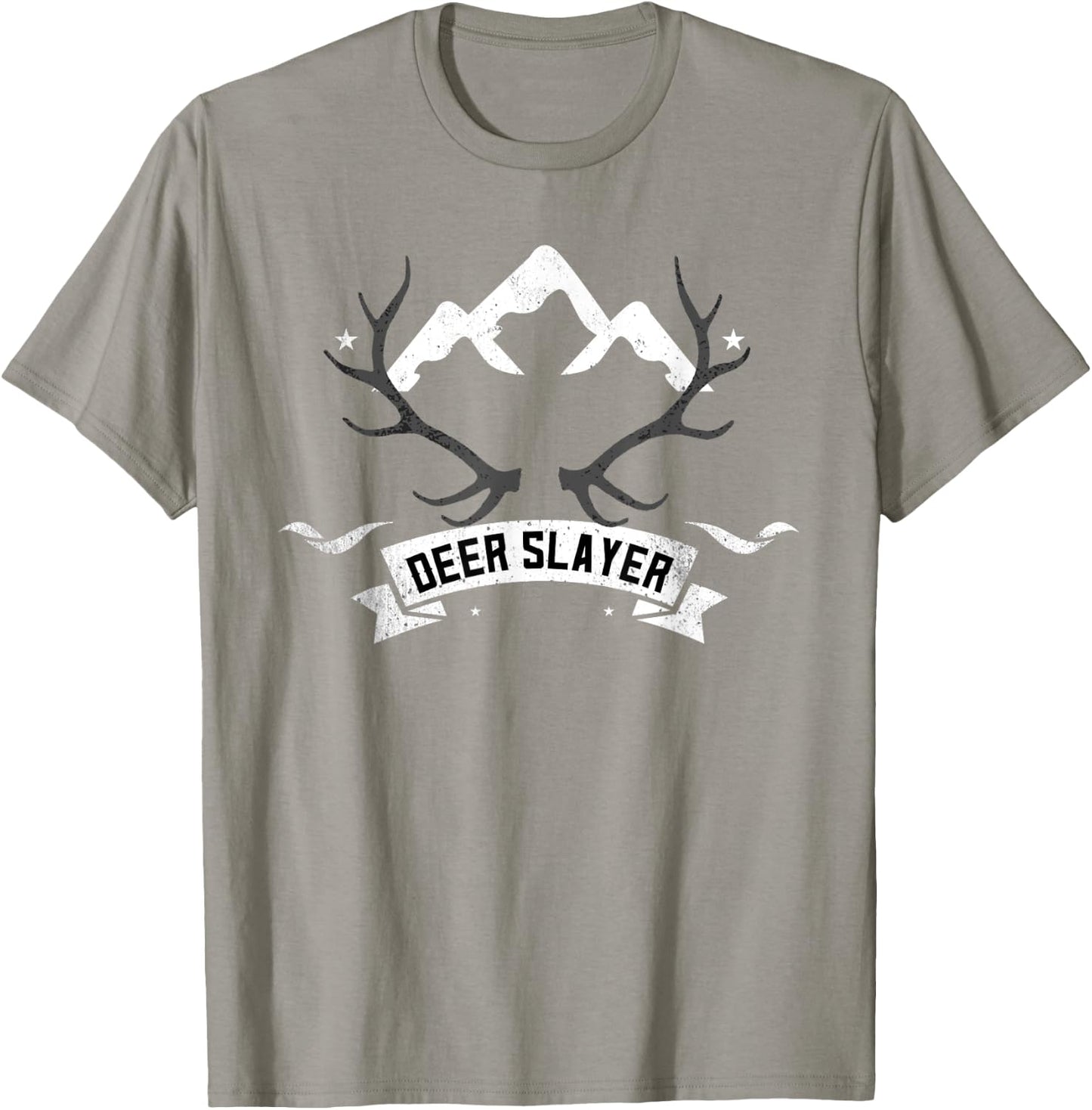 Deer Slayer Antler Avid Hunter T-Shirt - T-Shirt | Sand