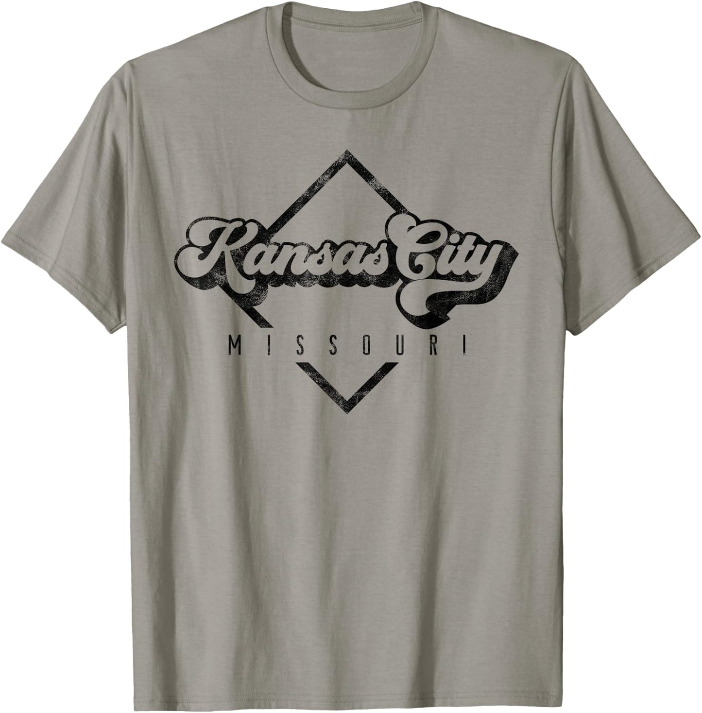 Vintage Kansas City Missouri Distressed Retro 70s 80s T-Shirt - T-Shirt | Sand