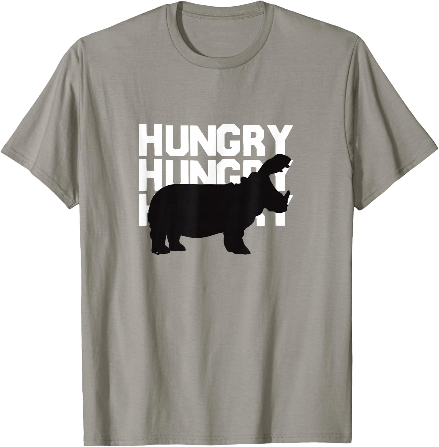 So Hungry Hippo T-shrits Funny Cute Hippopotamus Hipo T-Shirt - T-Shirt | Sand