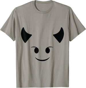 Devil Emoticon Costume Devil Emoticon Shirt Red Halloween T-Shirt - T-Shirt | Sand