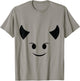 Devil Emoticon Costume Devil Emoticon Shirt Red Halloween T-Shirt - T-Shirt | Sand