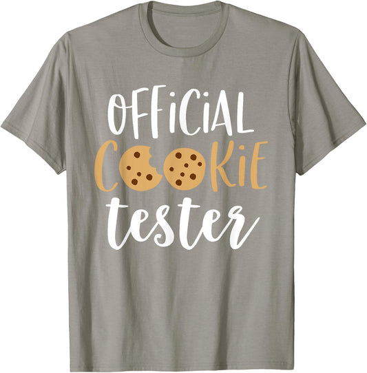 Official Cookie Tester Shirt Funny Family Christmas Pajamas T-Shirt - T-Shirt | Sand