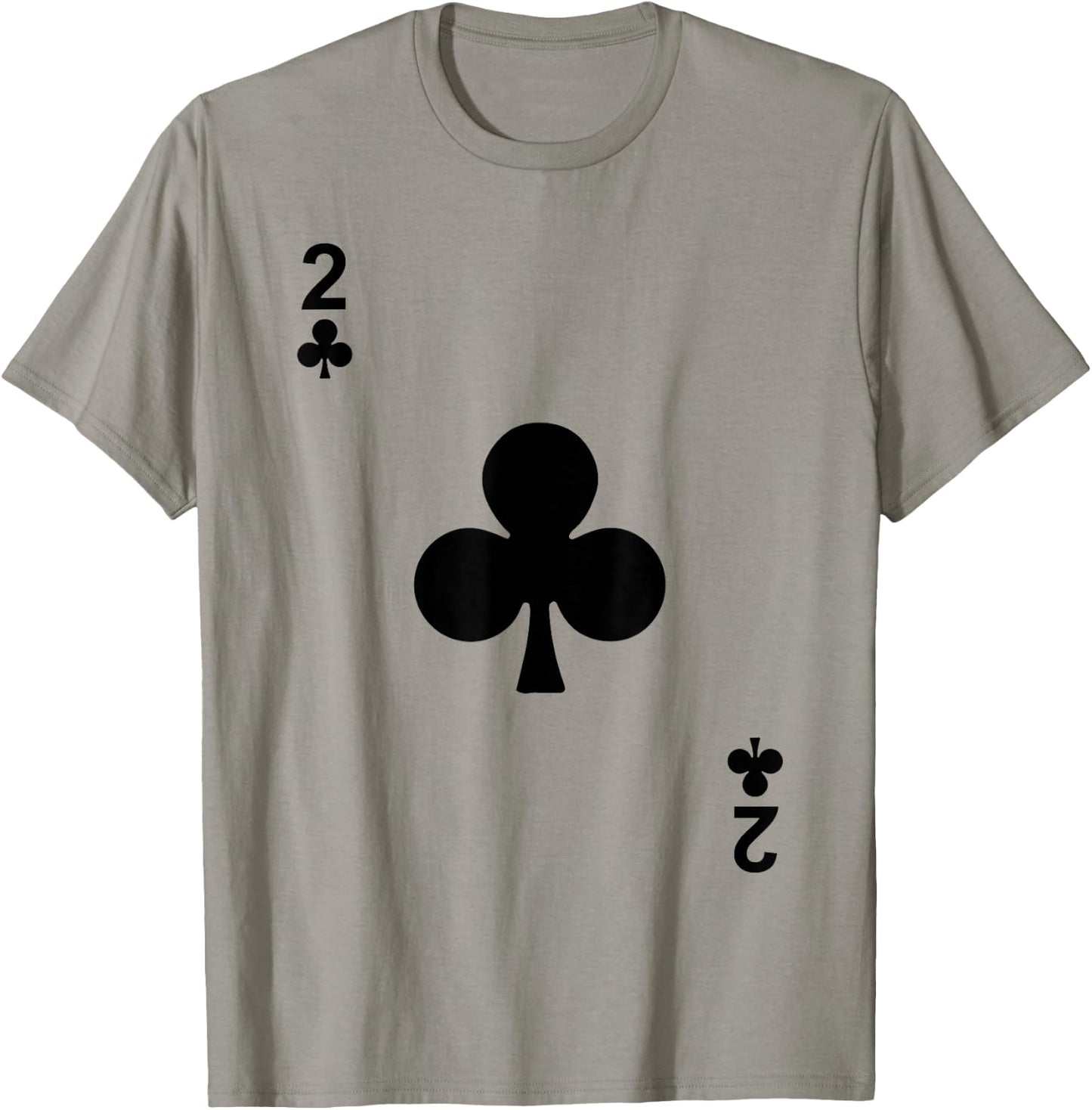 Two of Clubs 2 Blackjack Playing Cards T-Shirt - T-Shirt | Sand