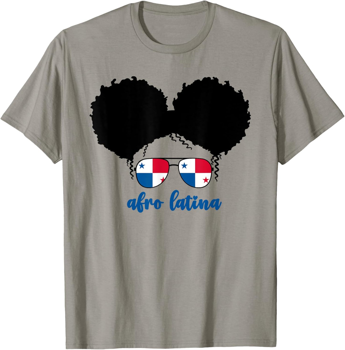 Black Afro Latina Panamanian Girl Kids Panama Flag Panameña T-Shirt - T-Shirt | Sand