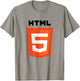 Silicon Valley HTML5 Logo - Computer Coding Swag T-Shirt - T-Shirt | Sand