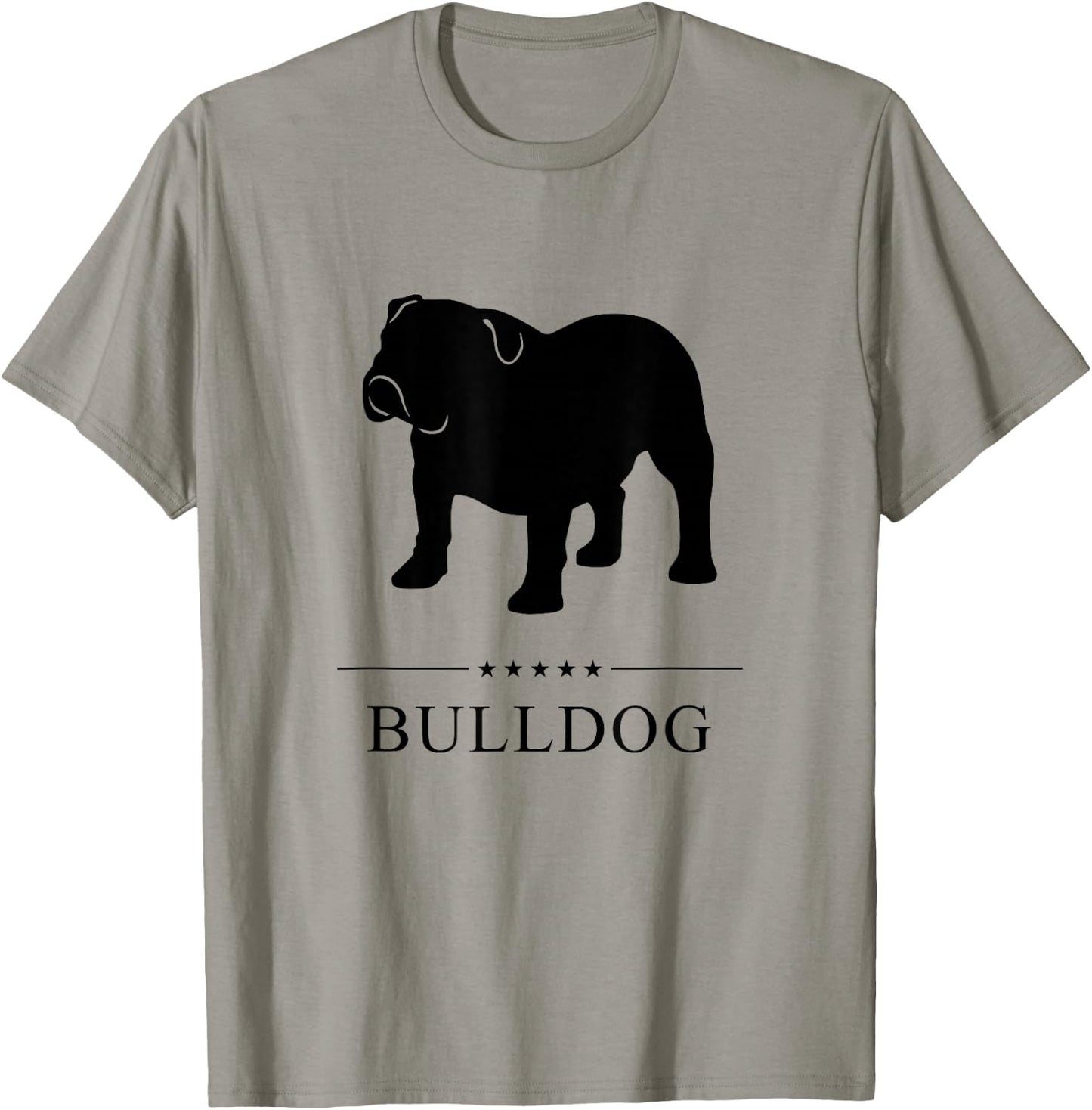 Bulldog Black Silhouette Women Girls Kids T-Shirt - T-Shirt | Sand