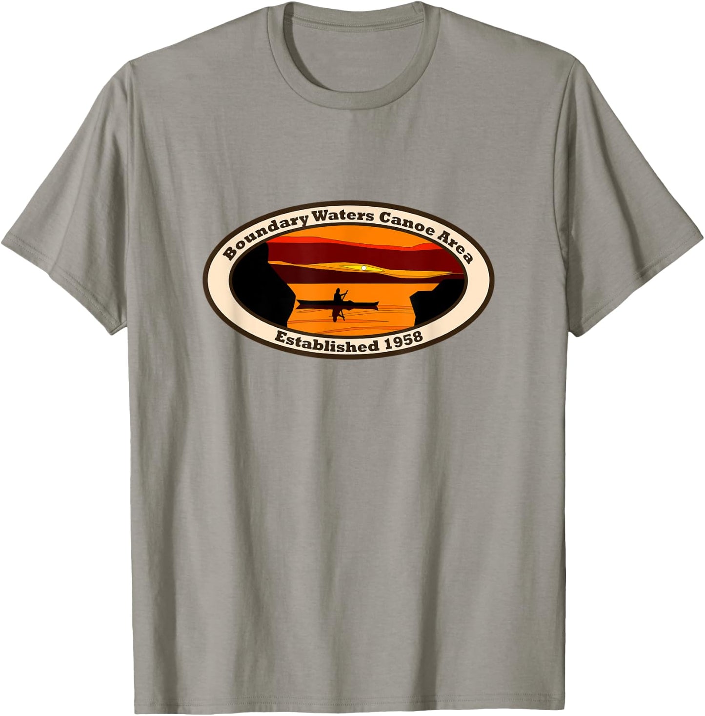 BWCA Boundary Waters Canoe Area Minnesota T-Shirt - T-Shirt | Sand