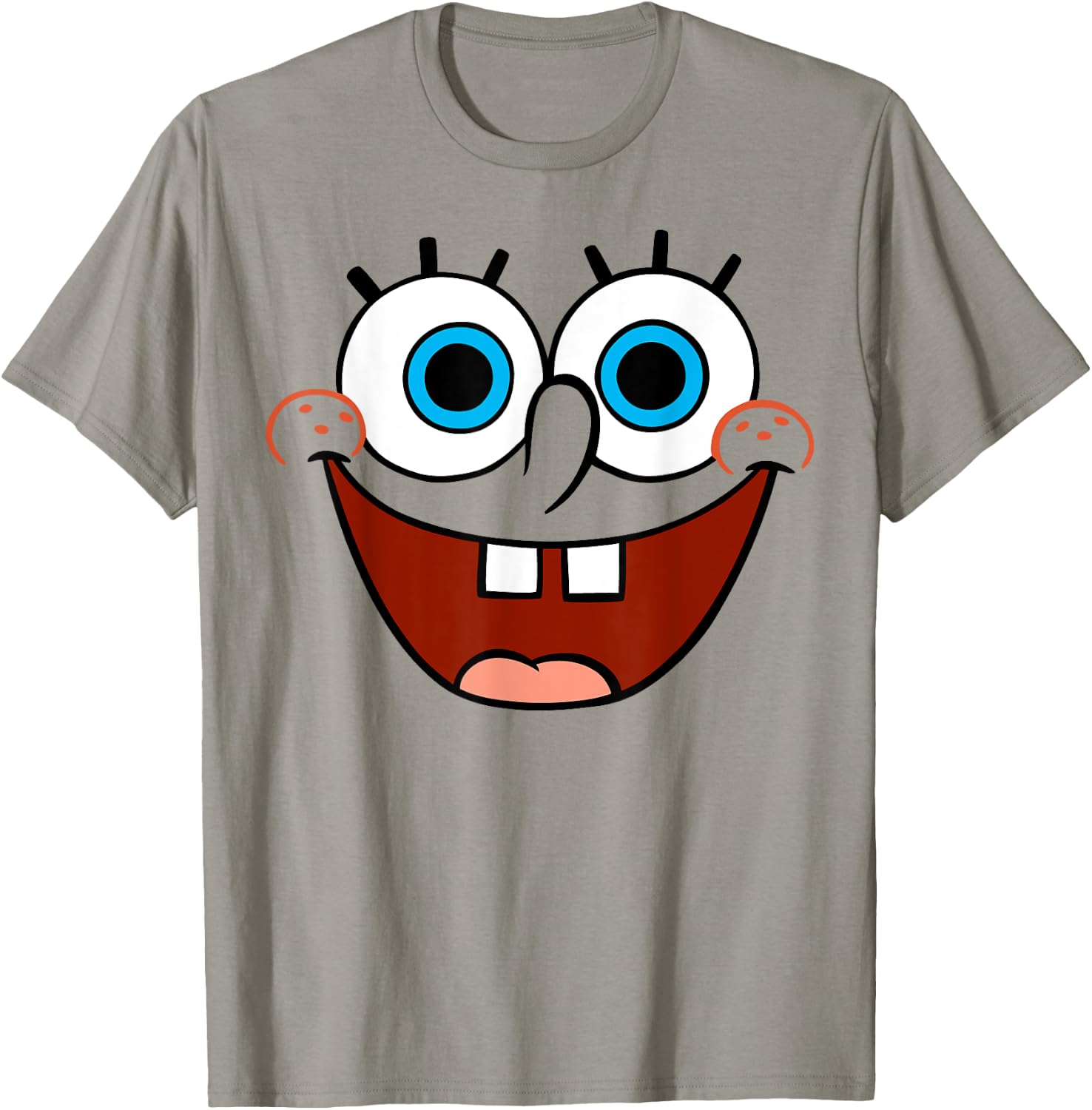 Spongebob SquarePants Large Smiling Face T-Shirt - T-Shirt | Sand