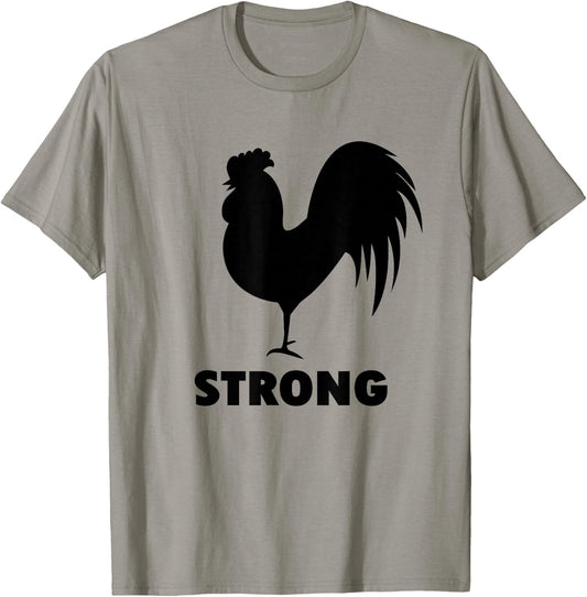 Cock Strong Gym for Weightlifters and bodybuilders T-Shirt - T-Shirt | Sand