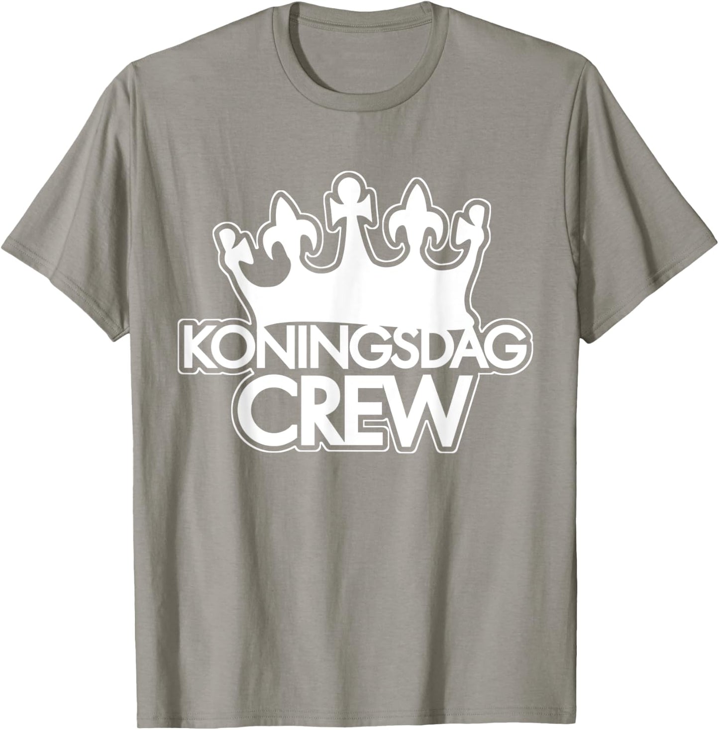 King's Day Crew I Kings Crown Koningsdag Dutch Quote T-Shirt - T-Shirt | Sand