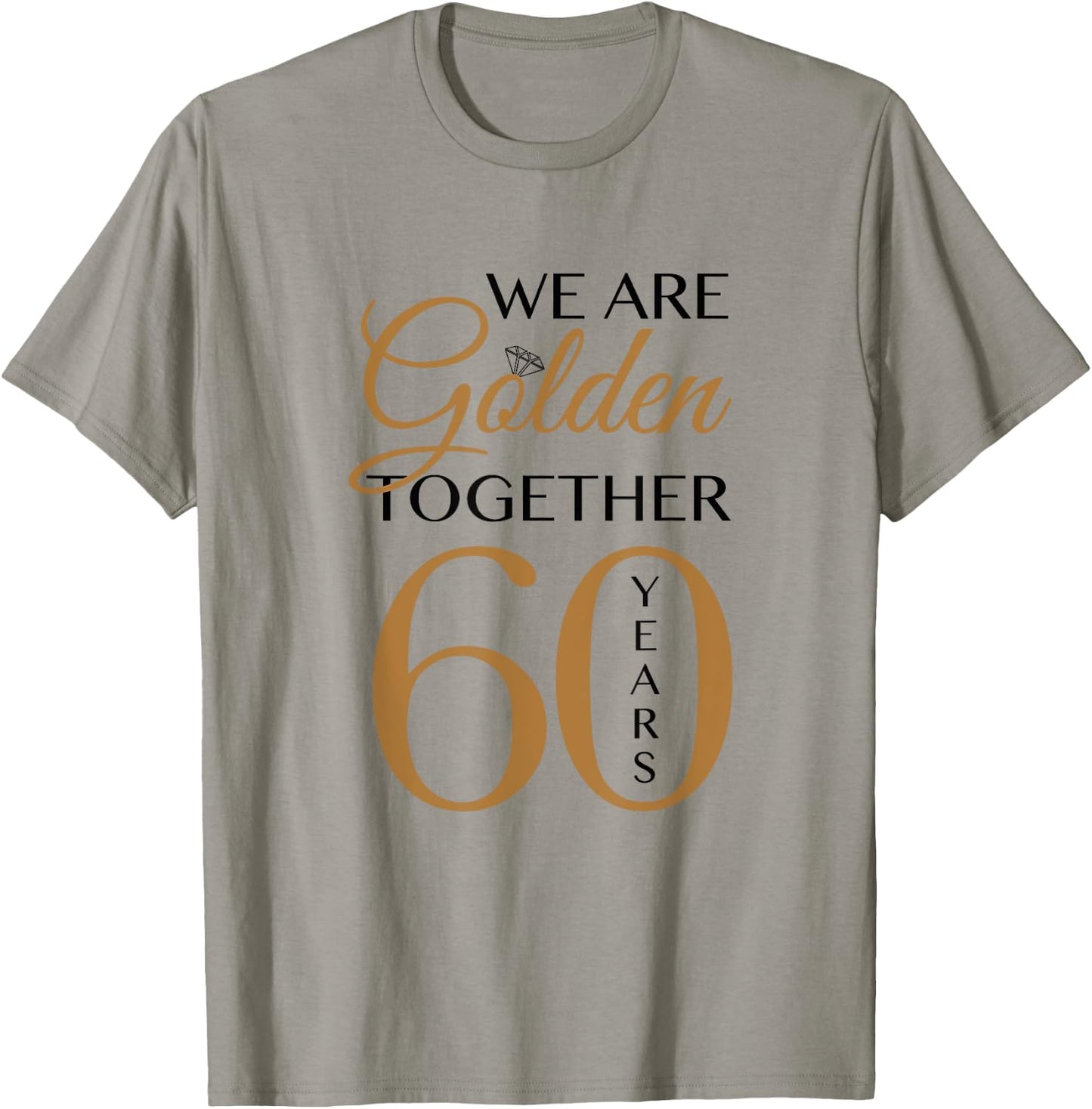 60th Wedding Anniversary T-Shirt - T-Shirt | Sand