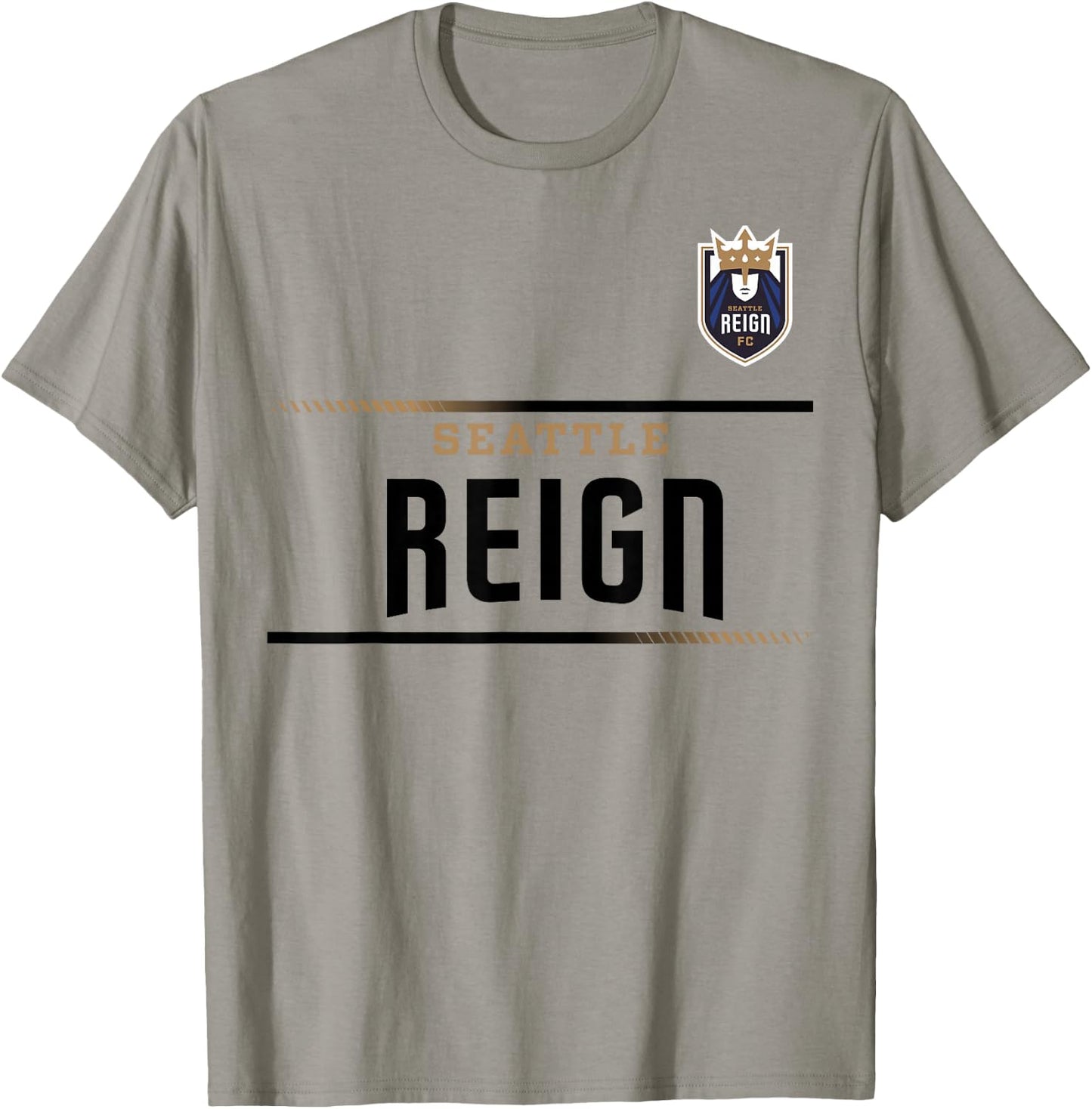 Officially Licensed Seattle Reign Soccer NWSL Apparel T-Shirt - T-Shirt | Sand