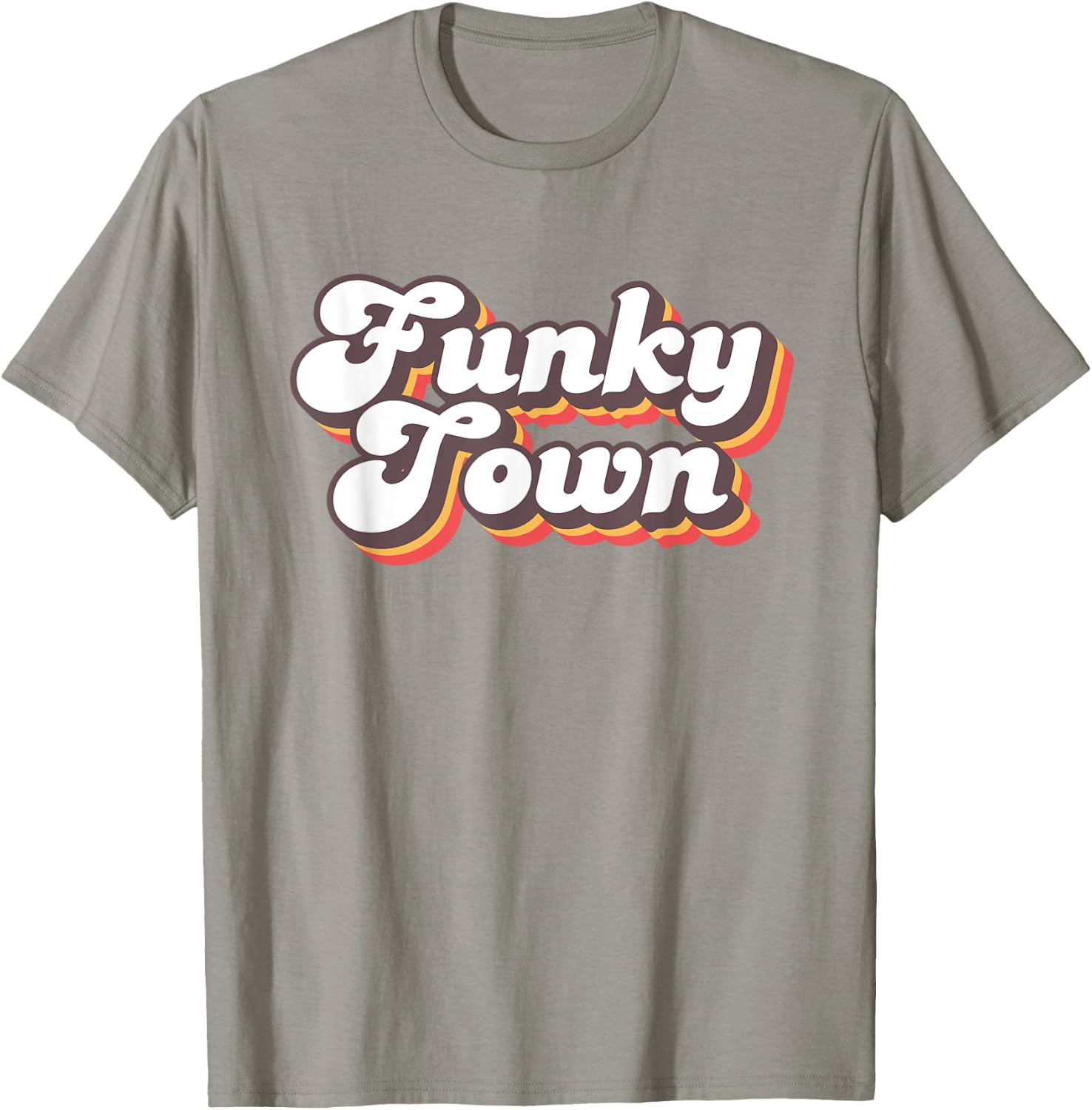 Funky Town Roller Disco Outfit Retro 70s Costume T-Shirt - T-Shirt | Sand