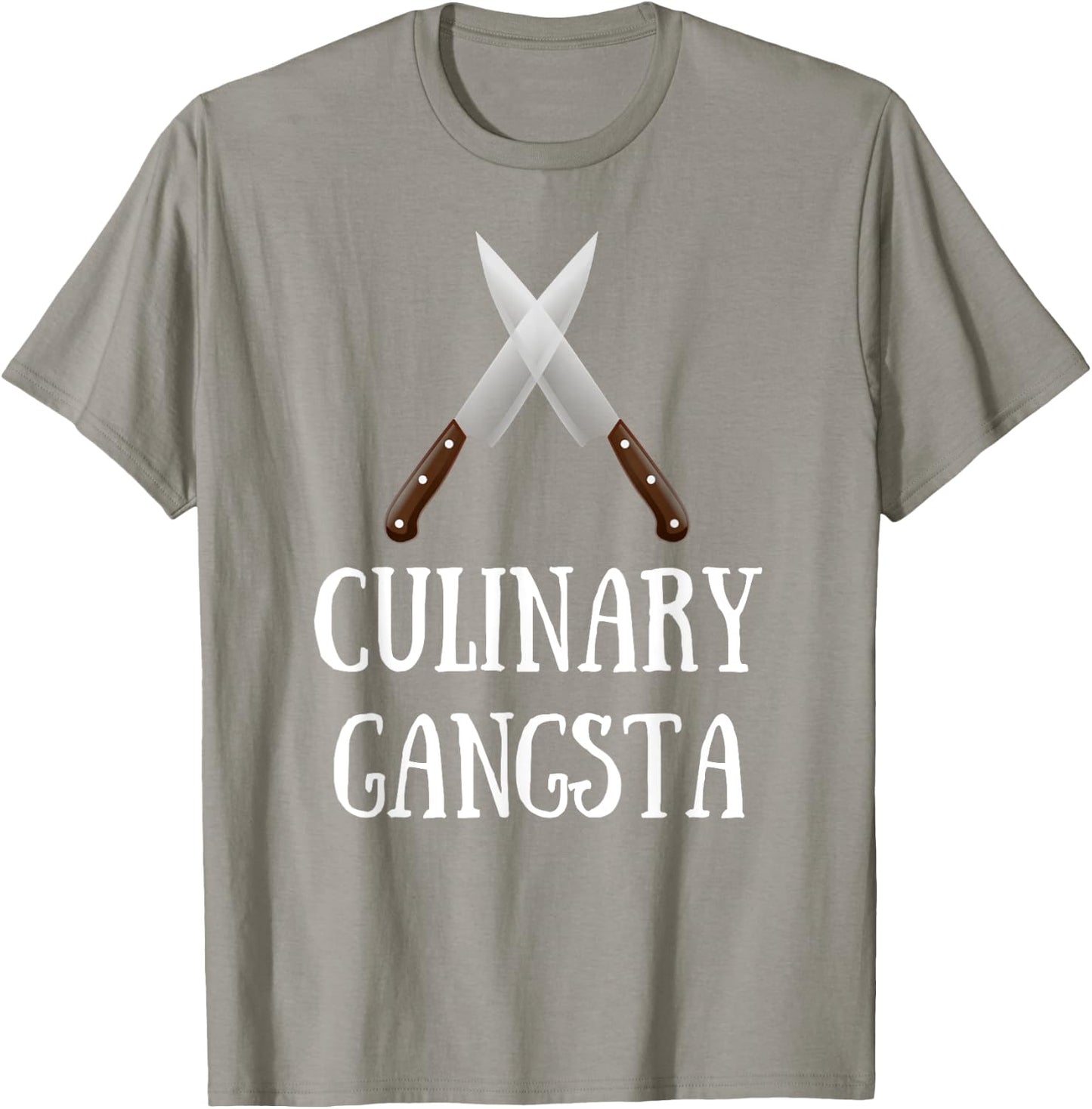 Culinary Gangsta - Funny Chef T-Shirt - T-Shirt | Sand