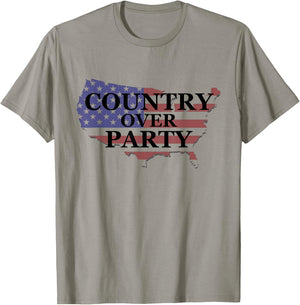 Country over Party T-Shirt - T-Shirt | Sand