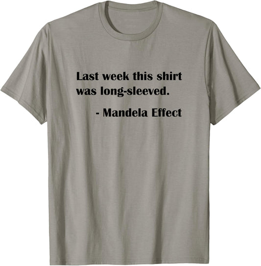Mandela Effect Affect Funny Time Travel Physics T-Shirt - T-Shirt | Sand