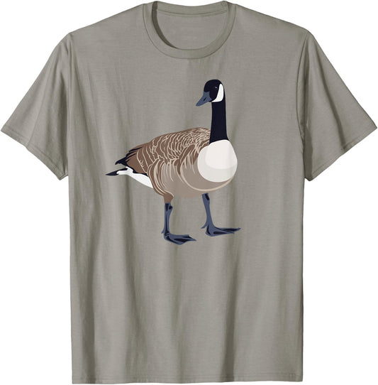 Canadian Goose Shirt Funny Cute Nature Bird Gift Hunting T-Shirt - T-Shirt | Sand